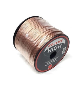 Class 2x1.50mm 25Metre Hoparlör Seslendirme Kablosu Şeffaf