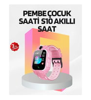 Mey İthalat® S10 Çocuk Akıllı Saati Konum Geçmişi ve Alarm Fonksiyonlu