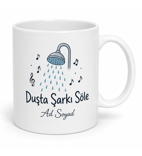 Sing In The Shower Yazılı Duşta Şarkı Söyle Kupa Bardak Hediye