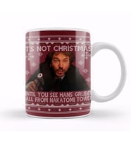 Die Hard Its Not Christmas Until Hans Gruber Falls From Nakatomi Tower Knit Pattern Kupa Bardak Porselen