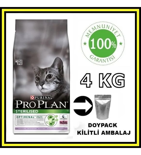 ProPlan sterilised somonlu kısırlaştırılmış kedi maması 4 kg açık Mama (HEDİYELİ) SKT:02.2027