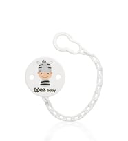 Wee Baby Desenli Emzik Askısı Gri Zebra