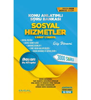 Emsal Yayınları Aöf Sosyal Hizmetler 1. Sınıf Güz Dönemi Konu Anlatımlı Soru Bankası Güncel Yeni Baskı (Çok Renkli)