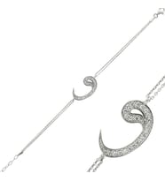Gümüş Vav Bayan Bileklik BR0460089
