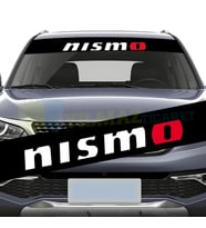 Nissan Nismo Logo Ön Arka Cam Güneşlik Oto Sticker Yapıştırma 130 x 20 Cm