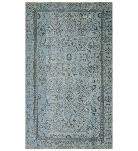El Dokuma Vintage Eskitme Halı 155x265 cm 9929