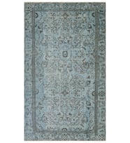 El Dokuma Vintage Eskitme Halı 155x265 cm 9929