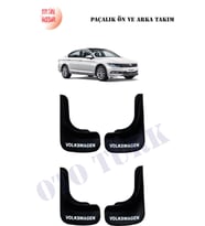 Volkswagen Tüm Modellere Uygun Paçalık Ön-Arka Takım Tozluk Çamurluk (Siyah - Beyaz)