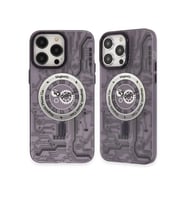 Mey İthalat® iPhone 14 Pro Kılıf Apollo Magneticsafe Desenli Kapak - Apollo Mor - 5