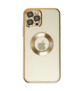 Iphone 12 Pro Kılıf Slot Silikon - Gold