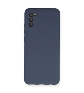 Samsung Galaxy A03s Kılıf Nano İçi Kadife Silikon - Gri