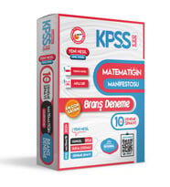 2024 KPSS Matematiğin Manifestosu 10lu Dijital Çözümlü BRANŞ Deneme PAKETİ (Beyaz)