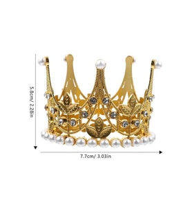 Monalisa Home Metal Pasta Tacı Gold 7cm