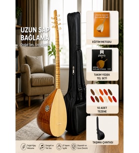 Piarro Maun Ağacı Maun Ağacı Uzun Sap Bağlama Seti