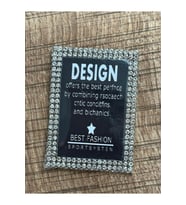 4X5 CM ZİRKON TAŞLI DESIGN ÜTÜ İLE YAPIŞIR ARMA YAMA APLİKE