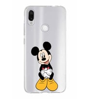 Xiaomi Redmi Note 7 Uyumlu Kapak Mickey Mouse Tasarımlı Şeffaf Silikon Kılıf