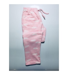 Lüx Cepli Polar Kışlık Pijama Altı (Pembe)