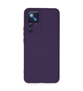 Xiaomi Mi 12t Pro Kılıf Nano İçi Kadife Silikon - Mor