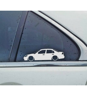 Civic ES sedan 2004-2005 Kelebek Cam Oto Sticker 17 CM 2 Adet