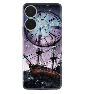 Realme C55 Kılıf Silikon Desen Özel Seri Time 1749