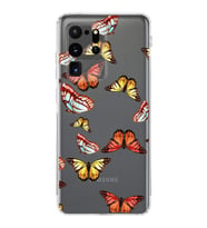 PrintiFy Samsung Galaxy S20 Ultra ile Uyumlu 1mm Slim Fit Water Color 2 Baskılı Şeffaf  Kılıf