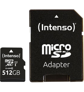 Micro SDXC 512GB Sınıf 10 Bellek Kartı, SD Adaptörlü UHS-I