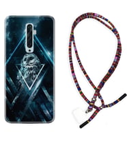 Oppo Reno 2Z 4 Lite 4 Pro 5 6 7 A31 Kılıf Boyun Asklı Rasta Silikon Old Owl 1649