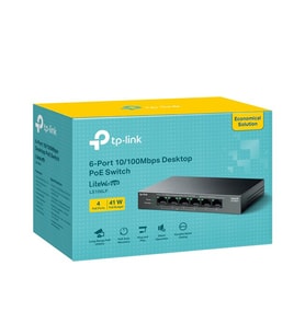 Tp-Link LS106LP 6 Port 10/100 4 Port PoE Switch