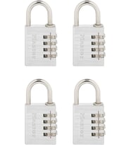 Master Lock Kendi Kombinasyon Asma Kilidinizi Ayarlayın, 4'Lü Paket, Gümüş 643Ec4