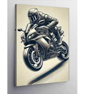 Kanvas Tablo Hız ve Motor Tutkusu
