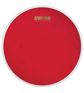 Evans B14HR Hydraulic Red 14 İnç Yağlı Trampet Derisi - Kırmızı (Profesyonel)  Şeffaf Kırmızı Tasarım, Yağlı Yapı ile Minimum Çınlama ve Kolay Akort