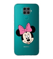 Huawei Mate 30 Lite  Kamera korumalı Kapak Minnie Mouse Tasarımlı  Şeffaf Kılıf