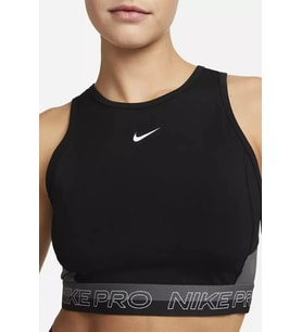 Nike Pro Dri Fit Cropped Training Womens Tank Top Kadın Antreman Atleti Siyah