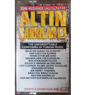 (Plak Değildir KASET tir) Altın Şarkılar 5 Kaset