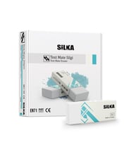 Silka Text Matel Öğrenci Silgisi Beyaz Öğrenci Silgisi (20 Li Paket)