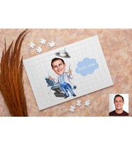 Dişçi Karikatürlü Kişiye Özel Puzzle