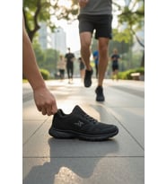 Enoch Unisex Beyaz Yüksek Tabanlı Bağcıklı Yürüyüş Ve Koşu Spor Ayakkabı Günlük Sneaker