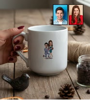 Kişiye Özel Karikatürlü Evlenme Teklifi Sevgililer Kupa Bardak Sevgililer Günü Hediyesi