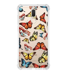 PrintiFy Huawei Mate 10 Lite Uyumlu Water Color 2 Baskılı Şeffaf Köşe Korumalı Antişok Kılıf