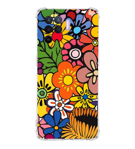 PrintiFy Oppo A94 Uyumlu Retro Color 2 Baskılı Şeffaf Köşe Korumalı Antişok Kılıf