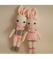 Sevimli Tavşan Amigurumi Organik Oyuncak