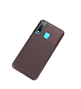 Huawei P30 Lite Kılıf Esnek Soft Karbon Tasarım Legion Serisi (Kahverengi)