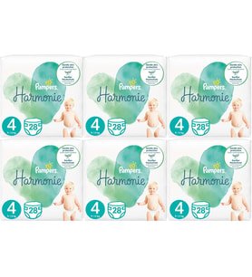Prima Pampers Harmonie Bebek Bezi Beden:4 (9-14KG) Maxi 168 Adet Ekstra Ultra Fırsat Pk