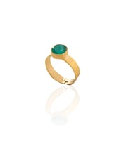 Kadir Jewellery 22 Ayar Altın Kaplama Zirkon Taşlı Kadın Minimal Yüzük
