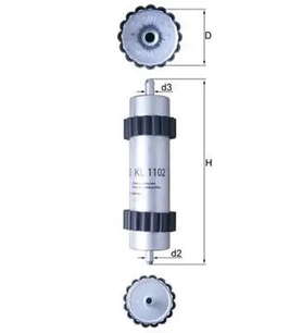 MAHLE KL1102 Yakit Filtresi 4G0127401