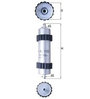 MAHLE KL1102 Yakit Filtresi 4G0127401
