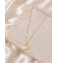 Kişiye Özel 925 Ayar Gümüş Matcha Kupa Kolye (Gold)