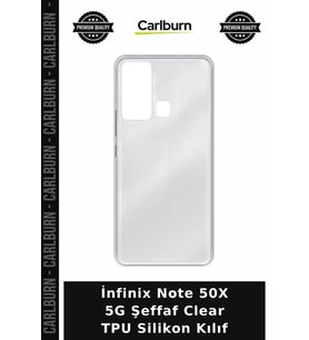 İnfinix Note 50X 5G Şeffaf Clear TPU Silikon Kılıf Kargo Cihaz Telefon Koruma