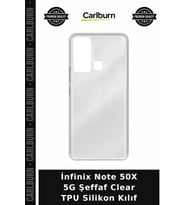 İnfinix Note 50X 5G Şeffaf Clear TPU Silikon Kılıf Kargo Cihaz Telefon Koruma