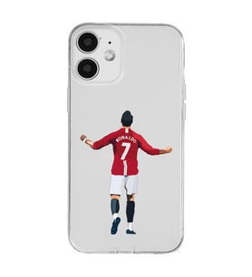 Iphone 12 Uyumlu Cristiano Ronaldo Tasarımlı Şeffaf Telefon Kılıfı